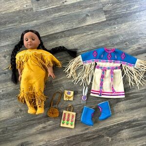 American Girl Doll Kaya and Pow Wow dance dress